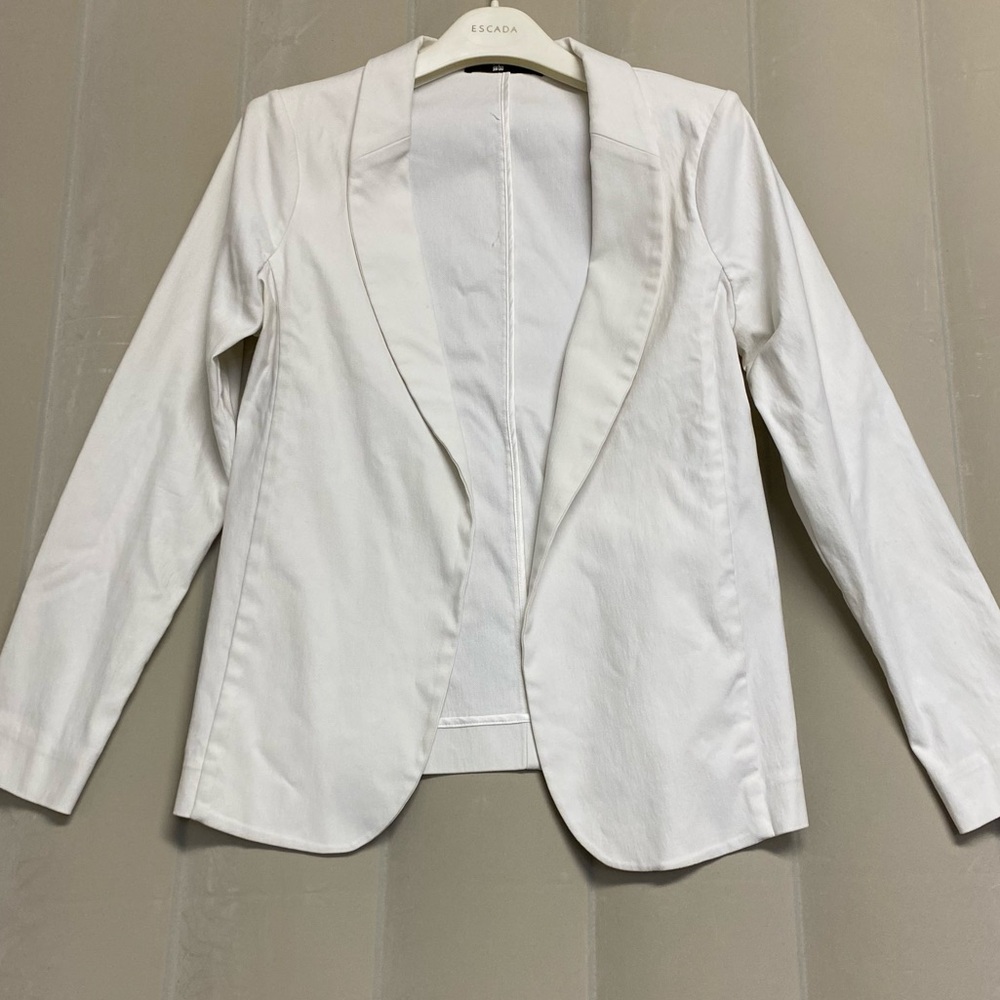 Jarbo Women’s Blazer Jacket Size US 8 Shawl Collar Open Front Quiet Luxury
